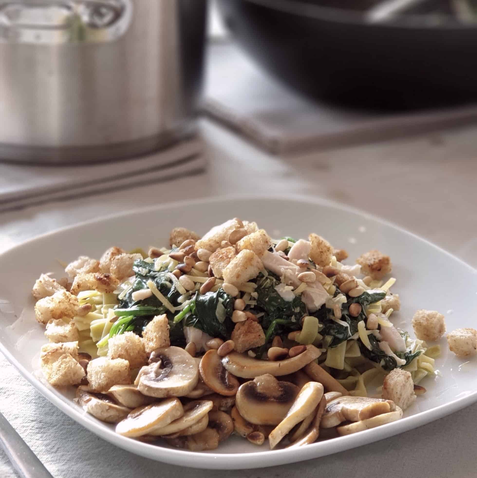 Tagliatelle met Spinazie