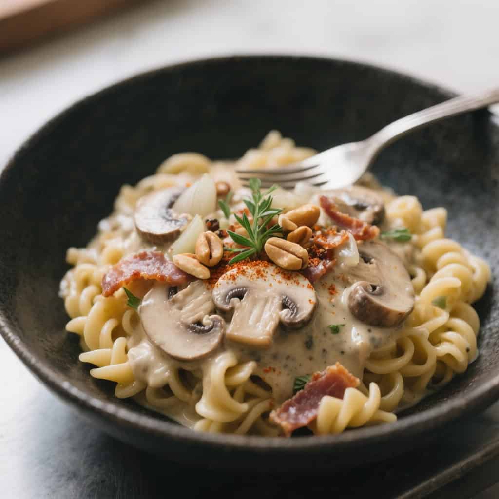 Pasta champignonroomsaus