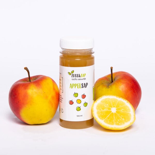 Appelsap van Zuss & Sap met appels en citroen, vers en zonder toevoegingen
