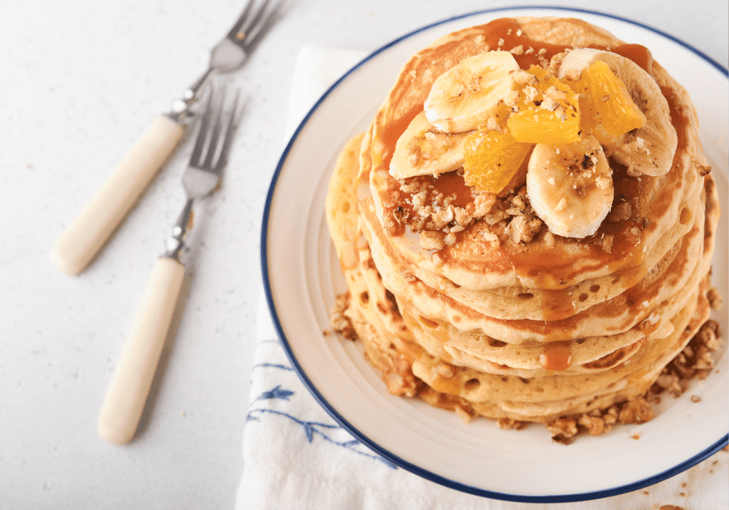Suikervrije bananenpannenkoekjes met 100% pure pindakaas